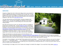 Tablet Screenshot of kingsdownvillagehall.org.uk